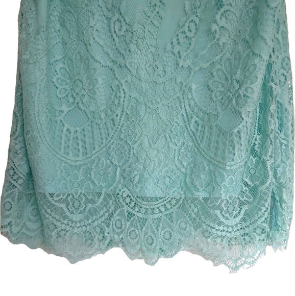 NWT CLEO lace lined mint sleeveless tank top size XS - Picture 4 of 9
